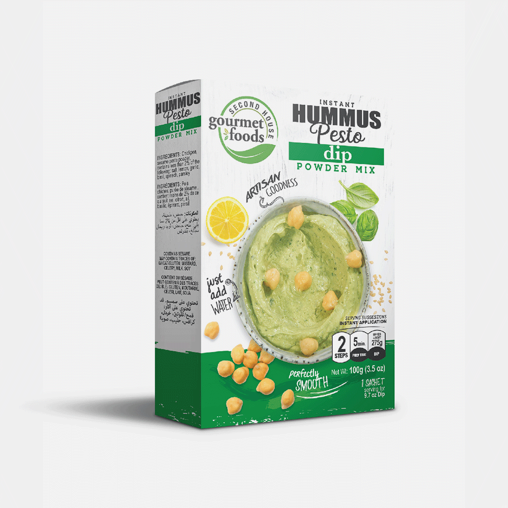 Instant Hummus Pesto Dip Powder Mix